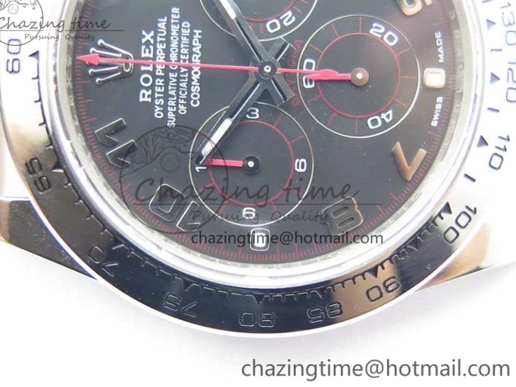 Bracelet Edition 1:1 Daytona Case 116509 Best SS 904L Dial and Noob Black SS SA4130 V3 0513